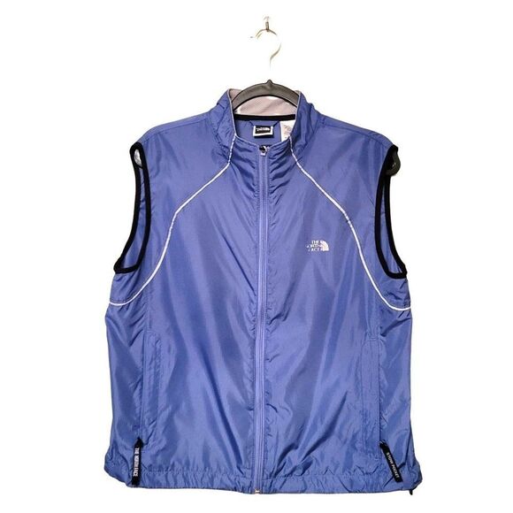 The Northface Womens Vest Blue L  Full Zip Up Mesh Back Sleeveless - Picture 10 of 10